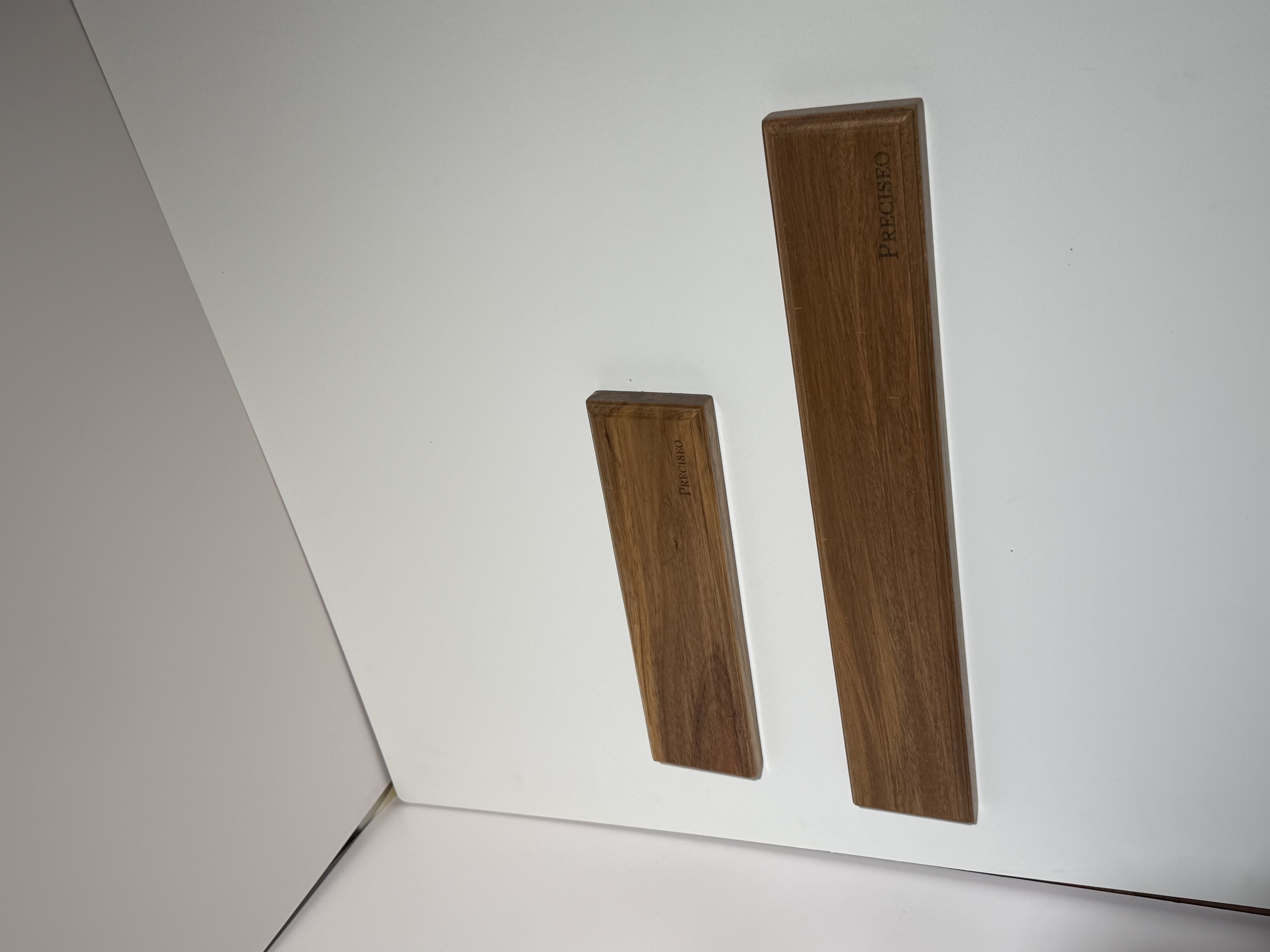 PRECISEO acacia magnetic knife holder set